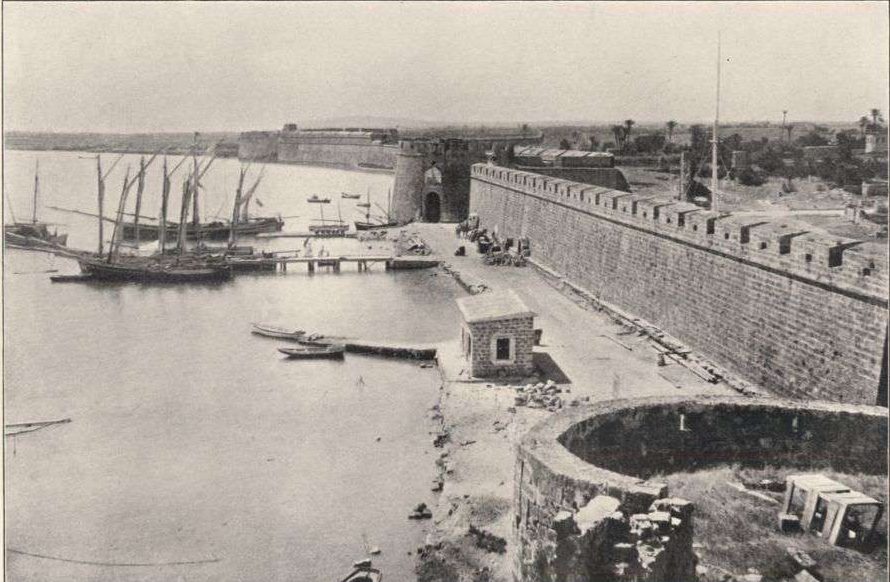 The Venetian fortress walls of Famagusta, Cyprus, where Mishkín-Qalam was imprisoned